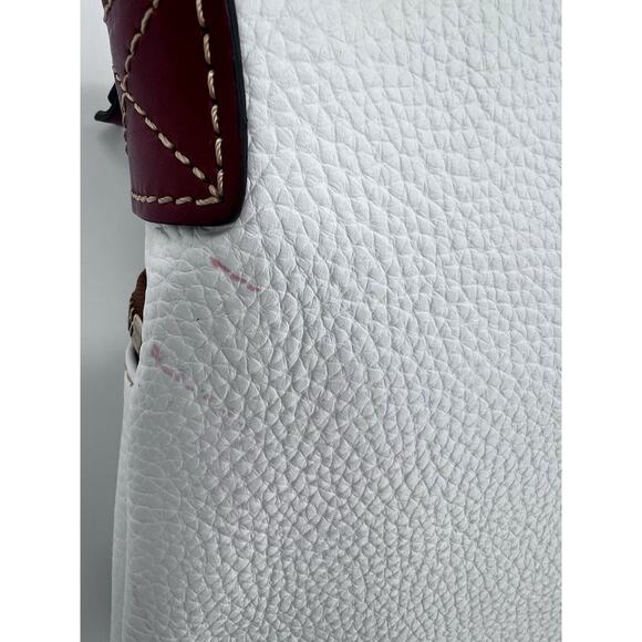 Dooney & Bourke Pebble Leather Crossbody White Handbag Purse Designer Classic - Picture 16 of 16